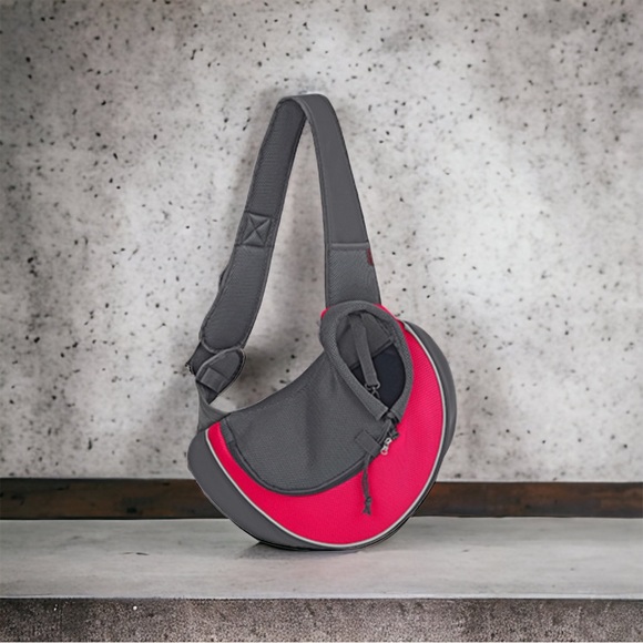 YUDODO Pet Sling Carrier Breathable Mesh Travel Safe Sling Bag Carrier Sz L PINK - Picture 1 of 8